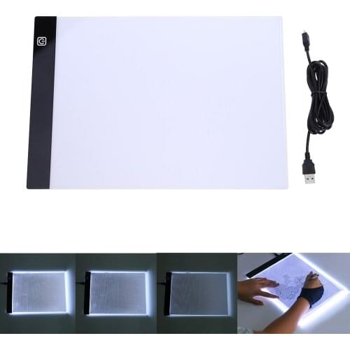 Digital Tablets 33.5*23.3cm Inch A5 LED Thin Graphic Artist art Board Template Drawing Board Three-level Tight Box