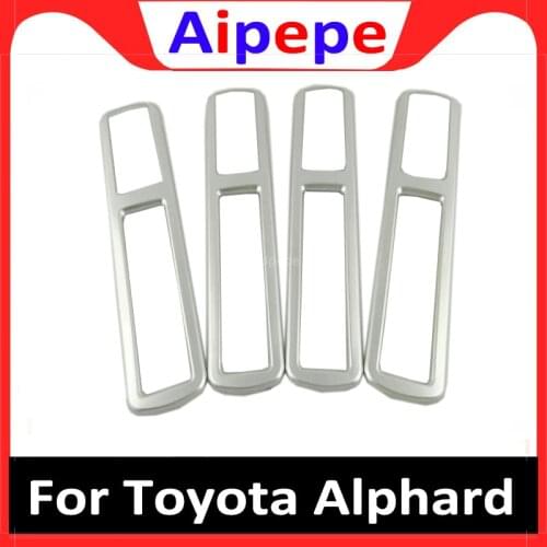 For Toyota Alphard Vellfire 2016 2017 2018 2019 interior Roof Rear Air Confition AC Vent Outlet Cover Stickers Decor Mold Trims