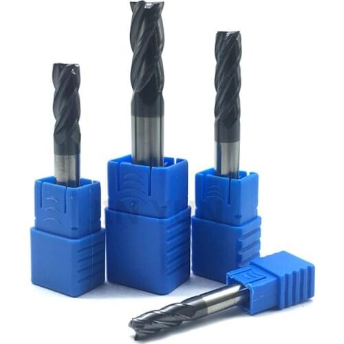 50hrc Milling Cutter is CNC Machined By Alloy-coated Tungsten Steel Cutter, 4-flute End Milling Cutter 14/16/18/20D