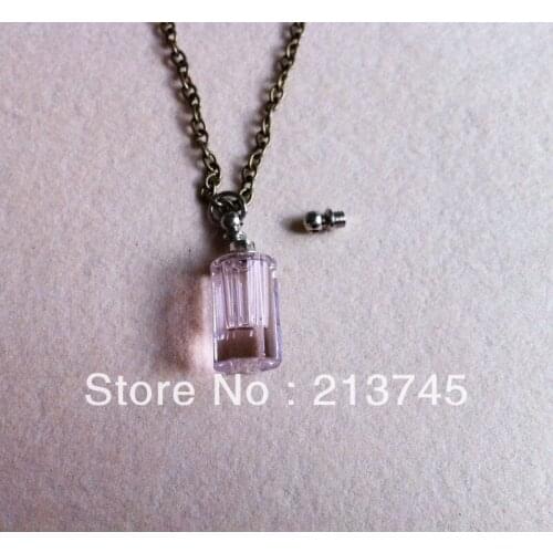 Rice art pendant Freeshipping!! polyhedron Cylinder transparent glass Vial Pendants Jewelry Pendant