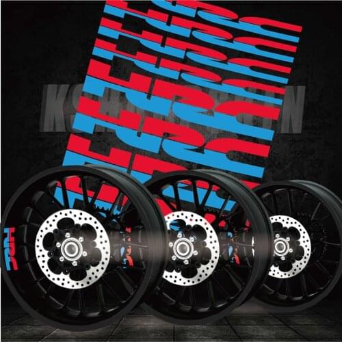 Best selling modified motorcycle personality creative wheel accessories reflective interior side decals for HONDA HRC