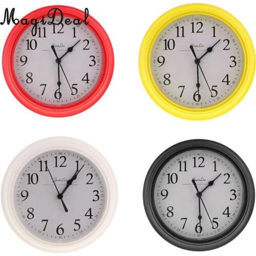 MagiDeal Stylish Classic Quartz Number Wall Clock Silent Sweeping Second, 9 inches