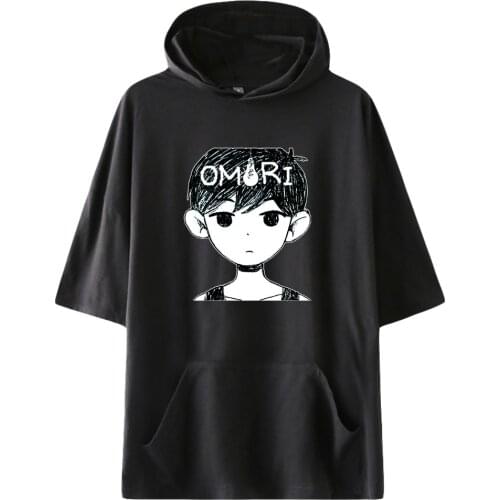 Omori Fashion Hooded T shirts Unisex Summer Short Sleeve T-shirts Hot Sale Casual Streetwear Clothes