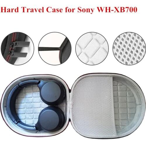 Newest Hard EVA Outdoor Travel Carrying Bag Storage Case Cover for Sony WH-XB700 Wireless Bluetooth Headphones