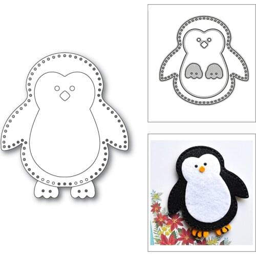 New Spoted Big Penguin Animal 2020 Metal Cutting Dies for DIY Scrapbooking Decorative and Card Making Embossing Craft No Stamps