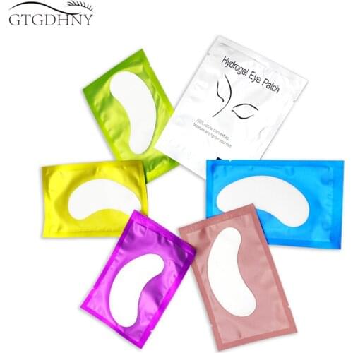 50/100 Eyelash Patches for Building Eyelash Pads Eye Gel Patches Under Eyelash Pad for Eyelash Extension Lint Free Paper-Patch