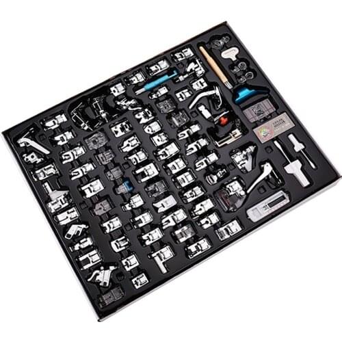 Presser Foot Sewing Machine Feet Overlock Tools Accessories Domestic Knitting Janome Singer Brother For Home Durable Metal Kit