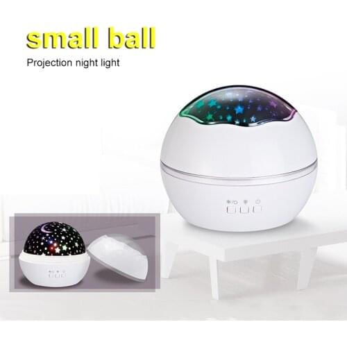 Starry Sky Projector Night Light Rotating Star Moon Projector USB Romantic Starry Sky Projection Lamp For Kids Children Gifts