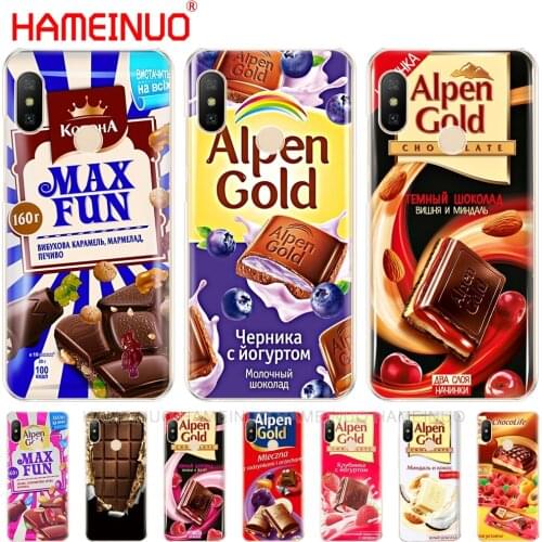 Chocolate food package russian Cover Case for Xiaomi Mi 8 se A2 lite redmi 6 6a 6 pro note 6 PRO pocophone F1 for redmi s2