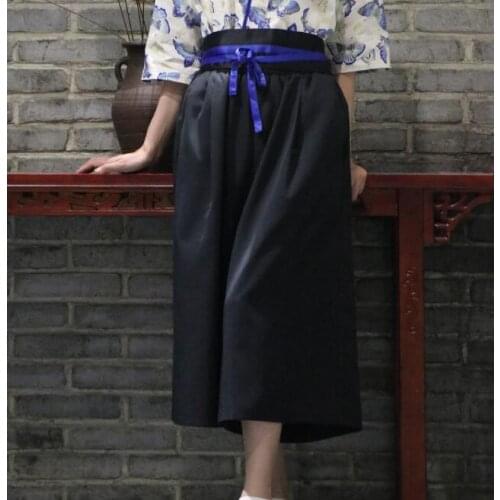 Japanese chef pants Wide leg pants Men Women Work pants Spring