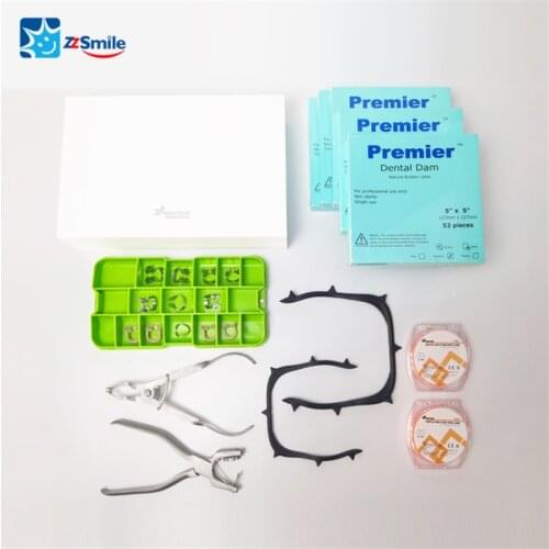 Dental Dam Instrument Kit Dental Orthodontic Tools Set Dentist Rubber Dam