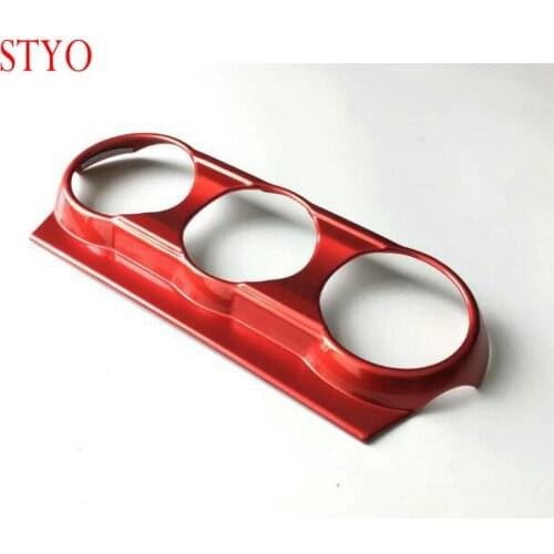 STYO Car ABS Chrome Air Conditioning Switch Cover Trim For MAZDA1 M2 2 CX-3 CX3 2017-2018