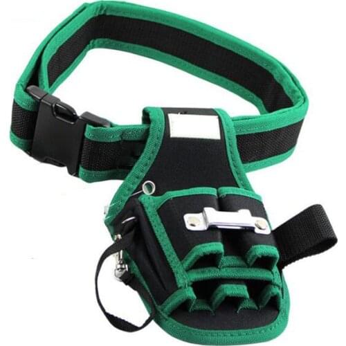 Waist-Mounted Tool Bag Multi-Function Tool Bag Hardware Tool Storage Bag Wrench Plier Jack Repair Kit Adjustable Belt StorageBag