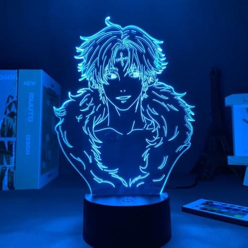 16 Colors Night light Hunter X Hunter Led Night Light Anime Lamp Kulolo 3D remote control desk lamp for Bedroom Decor Lamp