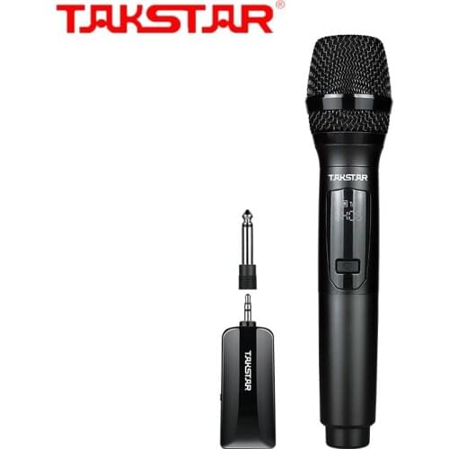 Takstar TS-K201 portable wireless microphone for webcast,karaoke, propaganda,speech,for cell phone/sound card/power amp or mixer