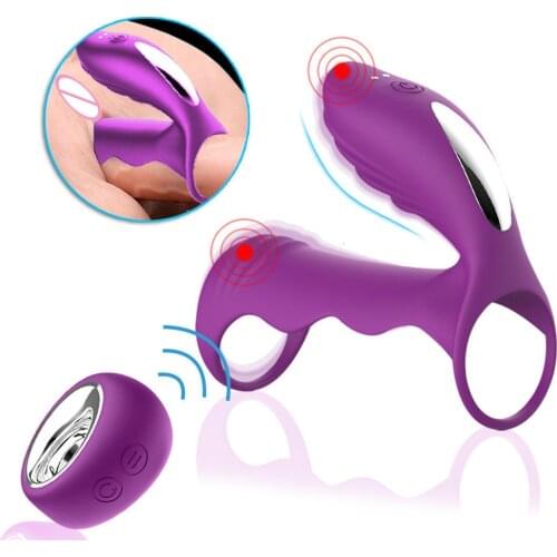 Penis Vibrator G Spot Stimulator Vibrating Delay Ejaculation Dildo Clitoris Massager Vibrator Sex Toys For Men Women