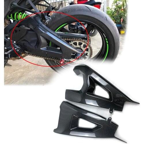 For Kawasaki Ninja ZX-10R ZX 10R 2016-2021 Motorcycle Accessories 3K Carbon Fiber Swingarm Cover Guard Swing Arm Covers