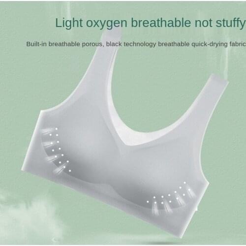 Mesh Breathable Bra Womens Push Up Elastic Wireless Contour Bra Soft Seamless Lace Bra Seamless Padded