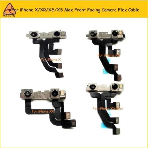 1PC Tested Original Front Camera Flex Cable For iPhone X XS Max XR XSMax XSM XS Face Small Little Camera With Ribbon Assembly