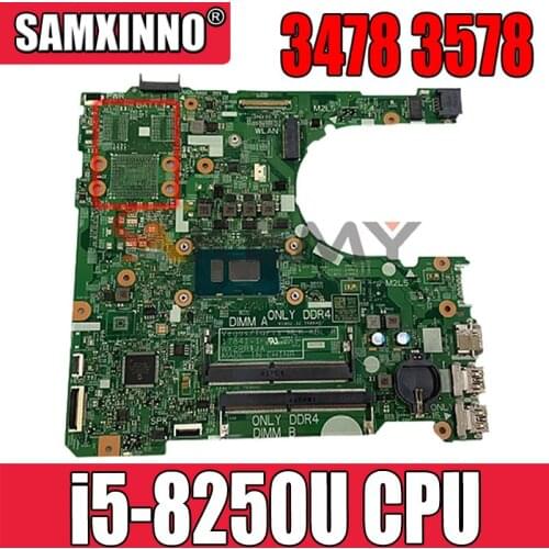 100% working for Dell INSPIRON 3478 3578 Laptop Motherboard 17841-1 0CWVV3 CN-0CWVV3 i5-8250U on-board tested ok
