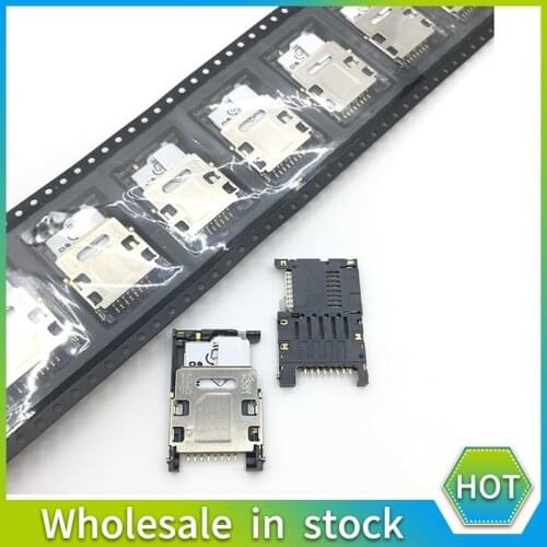 2 in 1 Domestic Smartphone Dual SIM SD TF Card Old Machine 6/8PIN Slider Flip Bar PCB Repair Accessory Slot Tray Holder Reader