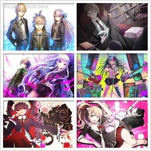 5D Embroidery Diamond Picture Danganronpa Home Decor Painting Full Square Drill Game Character Cross Stitch Wall Art Handmade