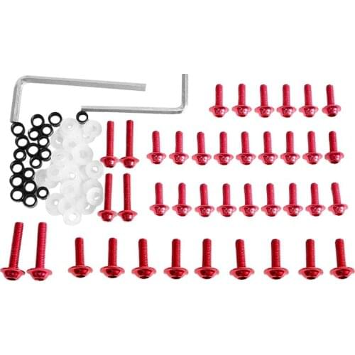 89PCS Universal Motorcycle Fairing Bolts Body Modification Bolts for Yamaha YZF R6 YZF R6S 2003-2007