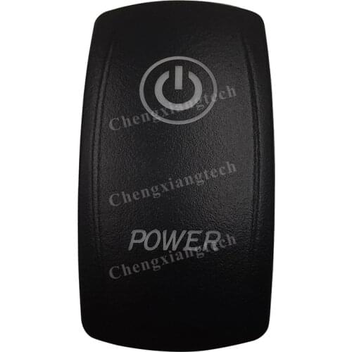 Car Boat Truck Backlit Swtich Cap- Laser Engraving -POWER-for Led Carling Arb Narva 4x4 RV Rocker Switch, Cover Only