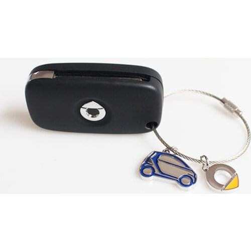 Car Logo Keychain For Smart Fortwo Forfour 453 451 450 Crossblade City Cabrio City-Coupe Roadster Car Styling Key Chain Key Ring