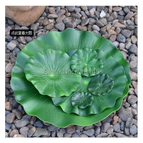 DIA 29cm artificial PE small LOTUS LEAF diy wedding home pool decoration water lily leaf