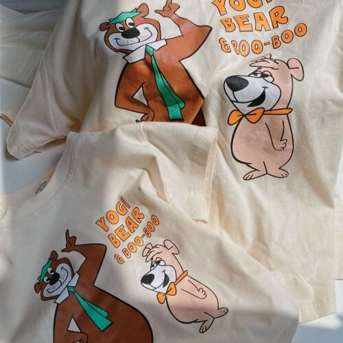 Baby Girl Short-sleeved T Shirt 2021 Summer New Kids Girls Printing Short-sleeved T Shirt Mother and Daughter Clothes Baby Tees