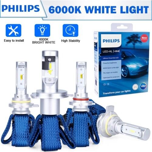 H7 led philips Ultinon Essential LED Kit 6000K 12V H4 H11 9005 HB3 HB4 H1R2 9006 9012 Headlight H8 H11 H16 LED Fog Lamps