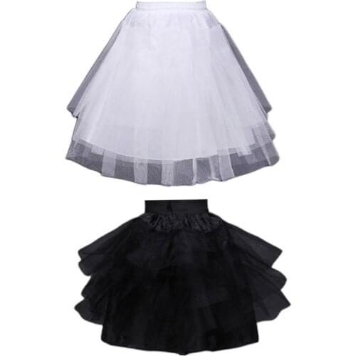 Flower Girls Classic petticoat under the dress Wedding Dress Petticoat Adjsutable Drawstring Princess Lolita Underskirt Slips