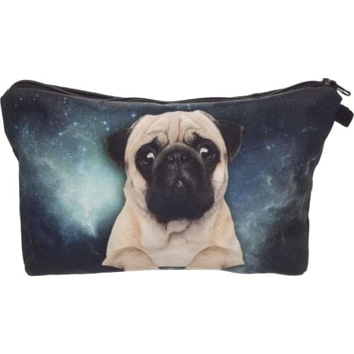 Cosmetic Bag Fashion Print Women Brand makeup bags Cute bag headset candy Cosmetic printing Collection Casual men Doggy new