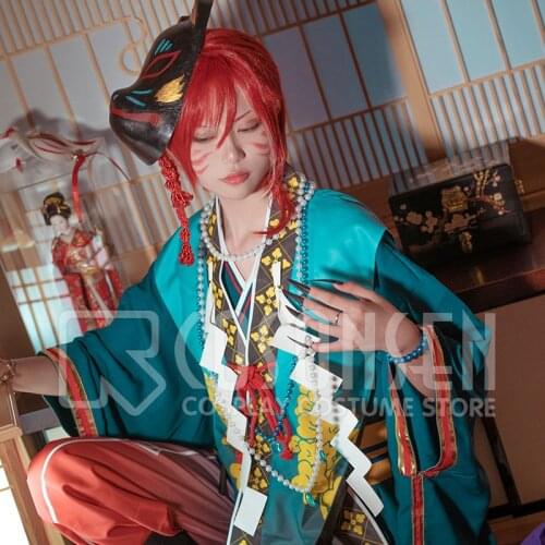 COSPLAYONSEN Ensemble Stars Natsume Sakasaki Cosplay Costume Terror! Tamayoris Haunted Dollhouse Kimono Custom Made