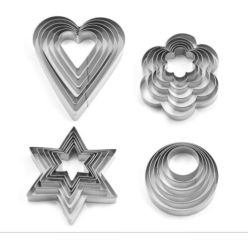 Baking Mold Set Blister Card Cookie Mold 430 Stainless Steel Biscuit Mold