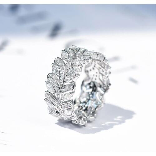 Brillian New 2020 Japanese and Korean Fashion AAACZ Geometric Lady Ring Wedding Jewelry Luxury Gift Jewelry 6.7.8.9.10 Size