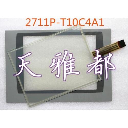 NEW PanelView Plus 1000 2711P-T10C4A1 2711P-T10C4A2 HMI PLC Touch screen AND Front label Touch panel AND Frontlabel