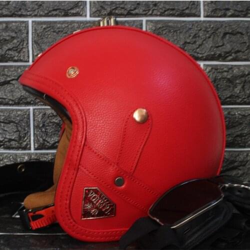 Brand New Vintage helmet retro motorcycle helmet for chopper bikes for bikes leather motorcycle helmet