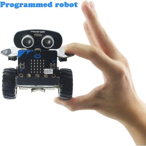 Micro:Bit Robot Platform - Graphical Programming Educational Robotic Car For Kids - Stem Learning Diy Mini Robot Kit