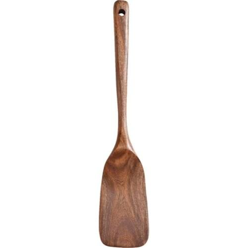 Natural Wooden Cooking Shovel Spatula Turner Kitchen Utensil Non-stick Cookware
