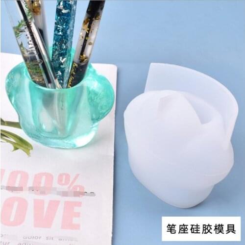 Transparent Silicone Mould Dried Flower Resin Decorative Craft DIY Storage pen holder Mold epoxy resin molds for jewelry