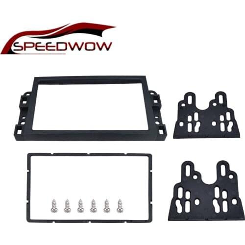 SPEEDWOW 2 Din Panel Car Radio Frame Fascia Panel DVD Player Install Trim Panel Kit For Chevrolet Aveo Lova Captiva Epica 06-11