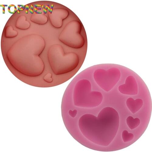 Love Pattern Silicone Mold Chocolate Pudding Mold Cake Decoration Mold 2812