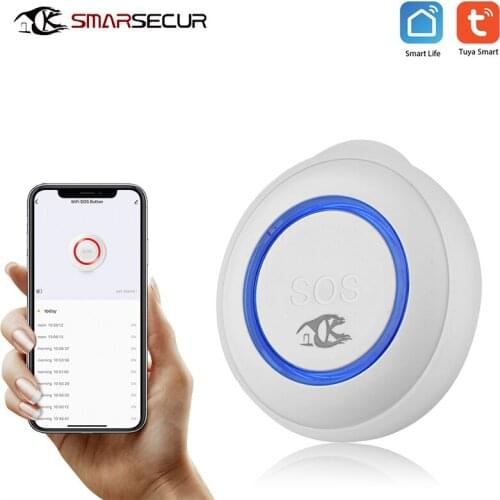 TUYA Smart SOS Button For Elderly Waterproof Wireless WIFI Alarm Emergency Help Alarm Switch Work With for Smart Life Tuya Smart