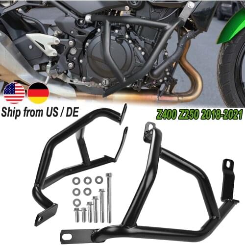Z250 Z400 Crash Bar Bumper Engine Guard Frame Falling Protector for Kawasaki Z 400 250 2021 2020 2019 18 Motorcycle Accessories