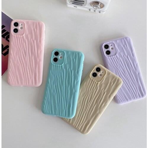 10pcs for iPhone 6 7 8 X XS XR 11 12 Pro Max Quicksand Waves Shape TPU Soft Phone Case Cover