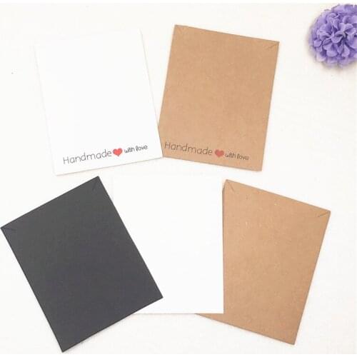 100Pcs 10x8cm Necklace&Earring Jewelry Product Dispaly Card With Earring hole Simple Style Jewelry Packaging display Card