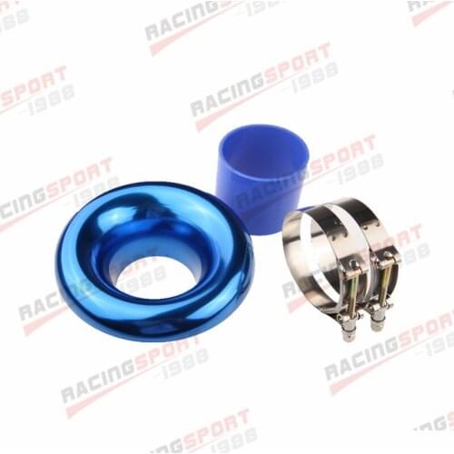 3.5" BLUE UNIVERSAL VELOCITY STACK FOR COLD/RAM ENGINE AIR INTAKE / TURBO HORN