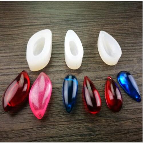 3 Styles Crystal Water Droplets Silicone Mold Diy Necklace Pendant Jewelry Mold Hand Craft Bakeware Silicone Mold H202